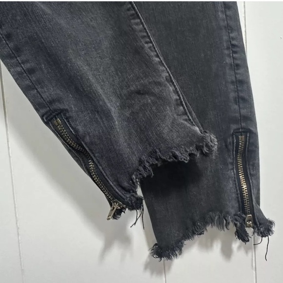 American Eagle Next Level Stretch Curvy Hi Rise Jeggings Sz 6 X- Long Ankle Zip - Picture 6 of 12